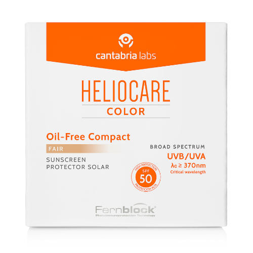 CANTABRIA LABS HELIOCARE COLOR OIL-FREE apsauginė kompaktinė pudra SPF50, 10 g (Fair)