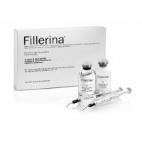 FILLERINA® dermatologinio kosmetinio užpildo rinkinys su 6 hialurono rūgštimis ir peptidais 2 lygis