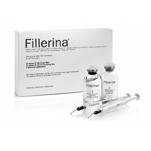 FILLERINA® dermatologinio kosmetinio užpildo rinkinys su 6 hialurono rūgštimis ir peptidais