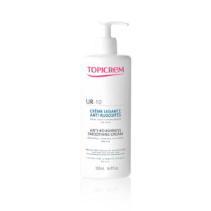 TOPICREM UR10 - Anti-Roughness Smoothing Cream - Kūno kremas su šlapalu išsausėjusiai odai, 500 ml