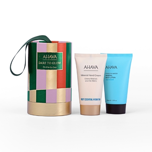 AHAVA DARE TO GLOW ON THE GO DUO dovanų rinkinys, 2x40ml