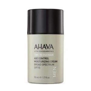 AHAVA TIME TO ENERGIZE AGE CONTROL MEN drėkinamasis veido kremas vyrams SPF15, 50 ml