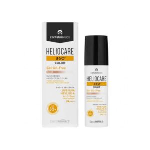CANTABRIA LABS HELIOCARE 360 COLOR OIL-FREE apsauginis gelis nuo saulės spf 50+, 50 ml (beige)