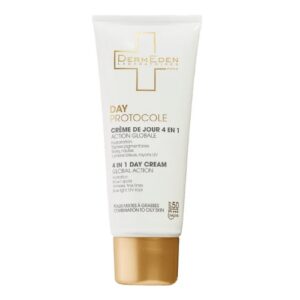 DERMEDEN  DAY PROTOCOLE Dieninis apsauginis drėkinamasis kremas nuo saulės mišriai riebiai odai SPF 50, 50ml