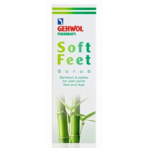 GEHWOL šveičiamasis kremas su bambukų pudra „Soft Feet scrub“, 125 ml