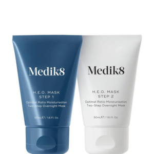 MEDIK8 H.E.O.® MASK – Drėkinanti Dviejų Žingsnių Naktinė Kaukė, 2x50 ml
