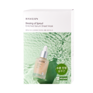 HAYEJIN Blessing of Sprout Praturtinta Serumo lakštinė veido kaukė, 5x25ml