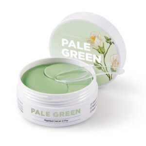 HAYEJIN Pale Green stangrinančios hidrogelio paakių veido kaukės, 60vnt