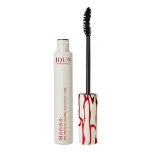 IDUN Minerals išskirtinės apimties suteikiantis blakstienų tušas juodos spalvos Eir Nr. 5013, 13,5 ml