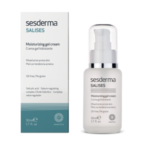 SESDERMA SALISES drėkinamasis gelinis kremas į aknę linkusiai odai, 50 ml