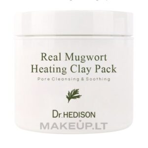 Dr.HEDISON Real Mugwort Heating Clay Pack Šildomoji kaukė nuo inkštirų su pelynų ekstraktu, 265g