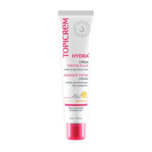 TOPICREM HYDRA+ kremas su spalva SPF50 Light spalva, 40 ml