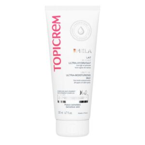 TOPICREM MELA drėkinamasis apsauginis kūno losjonas SPF15, 200ml