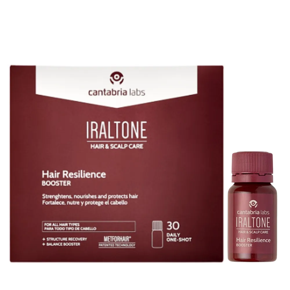 CANTABRIA LABS IRALTONE RESILIENCE BOOSTER plaukų stiprinimui papildai, 30x15ml